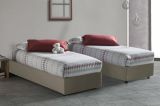 Letto singolo contenitore tortora 105x215cm materasso incluso - Richilde