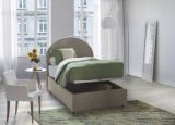 Letto singolo contenitore tortora 95x205cm adatto per materasso 190x80 cm - Amantea