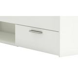 Letto singolo economico bianco opaco 94x204cm adatto per materasso 200x90 cm - Zone