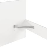 Letto singolo Fanny, Sommier per camera da letto, Giroletto per stanza, Struttura porta materasso, 197x96 h80 cm, Bianco