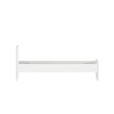 Letto singolo Fanny, Sommier per camera da letto, Giroletto per stanza, Struttura porta materasso, 197x96 h80 cm, Bianco