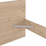 Letto singolo Fanny, Sommier per camera da letto, Giroletto per stanza, Struttura porta materasso, 197x96 h80 cm, Rovere