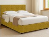 Letto Singolo Giallo Ocra Sfoderabile Contenitore, Dimensione Materasso 90x190 cm - Fiumalbo