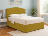 Letto Singolo Giallo Ocra Sfoderabile Contenitore, Dimensione Materasso 90x200 cm - Copparo