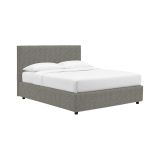 Letto Singolo Grigio Cenere Sfoderabile Contenitore, Dimensione Materasso 90x190 cm - Racines