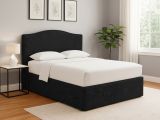 Letto Singolo Grigio Scuro Sfoderabile Contenitore, Dimensione Materasso 90x190 cm - Orvieto