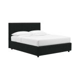 Letto Singolo Grigio Scuro Sfoderabile Contenitore, Dimensione Materasso 90x190 cm - Racines
