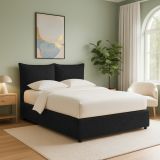 Letto Singolo Grigio Scuro Sfoderabile Contenitore, Dimensione Materasso 90x200 cm - Lapedona