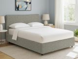 Letto Singolo Grigio Sfoderabile Contenitore, Dimensione Materasso 90x190 cm - Quisquina