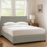 Letto Singolo Grigio Sfoderabile Contenitore, Dimensione Materasso 90x190 cm - Racines