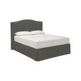 Letto Singolo Grigio Tortora Sfoderabile Contenitore, Dimensione Materasso 90x190 cm - Orvieto