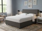 Letto Singolo Grigio Tortora Sfoderabile Contenitore, Dimensione Materasso 90x200 cm - Carbone