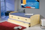 Letto Singolo Marrone Rovere Contenitore Dimensione Materasso 90x200 cm, Singolo - Tavullia