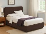 Letto Singolo Marrone Sfoderabile Contenitore, Dimensione Materasso 90x190 cm - Supino