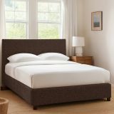 Letto Singolo Marrone Sfoderabile Contenitore, Dimensione Materasso 90x200 cm - Maccagno