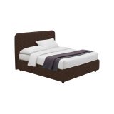 Letto Singolo Marrone Sfoderabile Contenitore, Dimensione Materasso 90x200 cm - Serrone