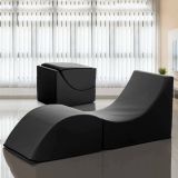 Letto singolo pieghevole design 130x50cm nero - Arbil