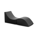 Letto singolo pieghevole design 130x50cm nero - Arbil