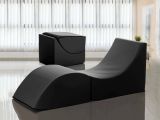 Letto singolo pieghevole design 130x50cm nero - Arbil