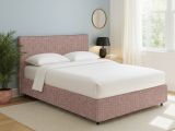 Letto Singolo Rosa Antico Sfoderabile Contenitore, Dimensione Materasso 90x190 cm - Quisquina