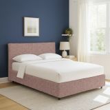 Letto Singolo Rosa Antico Sfoderabile Contenitore, Dimensione Materasso 90x200 cm - Carbone