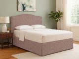 Letto Singolo Rosa Antico Sfoderabile Contenitore, Dimensione Materasso 90x200 cm - Copparo