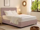 Letto Singolo Rosa Antico Sfoderabile Contenitore, Dimensione Materasso 90x200 cm - Iudica