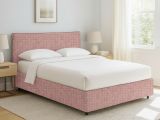 Letto Singolo Rosa Sfoderabile Contenitore, Dimensione Materasso 90x190 cm - Quisquina