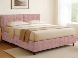 Letto Singolo Rosa Sfoderabile Contenitore, Dimensione Materasso 90x190 cm - Stazzano