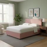 Letto Singolo Rosa Sfoderabile Contenitore, Dimensione Materasso 90x200 cm - Carbone
