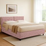 Letto Singolo Rosa Sfoderabile Contenitore, Dimensione Materasso 90x200 cm - Nocara