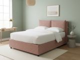 Letto Singolo Rosa Sfoderabile Contenitore, Dimensione Materasso 90x200 cm - Oncino