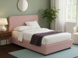Letto Singolo Rosa Sfoderabile Contenitore, Dimensione Materasso 90x200 cm - Serrone