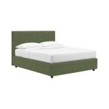 Letto Singolo Verde Sfoderabile Contenitore, Dimensione Materasso 90x190 cm - Racines