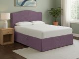 Letto Singolo Viola Lilla Sfoderabile Contenitore, Dimensione Materasso 90x190 cm - Orvieto