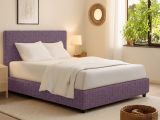 Letto Singolo Viola Lilla Sfoderabile Contenitore, Dimensione Materasso 90x200 cm - Iudica