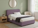 Letto Singolo Viola Lilla Sfoderabile Contenitore, Dimensione Materasso 90x200 cm - Serrone