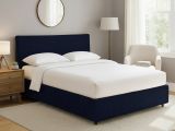 Letto Singolo Viola Scuro Sfoderabile Contenitore, Dimensione Materasso 90x190 cm - Quisquina