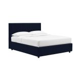 Letto Singolo Viola Scuro Sfoderabile Contenitore, Dimensione Materasso 90x190 cm - Racines