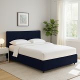 Letto Singolo Viola Scuro Sfoderabile Contenitore, Dimensione Materasso 90x200 cm - Carbone