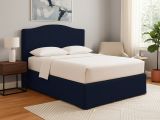 Letto Singolo Viola Scuro Sfoderabile Contenitore, Dimensione Materasso 90x200 cm - Copparo