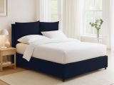 Letto Singolo Viola Scuro Sfoderabile Contenitore, Dimensione Materasso 90x200 cm - Oncino