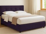 Letto Singolo Viola Sfoderabile Contenitore, Dimensione Materasso 90x190 cm - Fiumalbo