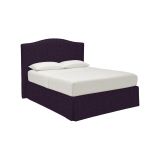Letto Singolo Viola Sfoderabile Contenitore, Dimensione Materasso 90x190 cm - Orvieto