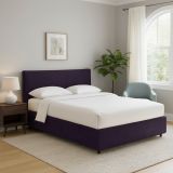 Letto Singolo Viola Sfoderabile Contenitore, Dimensione Materasso 90x190 cm - Quisquina