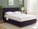 Letto Singolo Viola Sfoderabile Contenitore, Dimensione Materasso 90x200 cm - Carbone