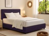 Letto Singolo Viola Sfoderabile Contenitore, Dimensione Materasso 90x200 cm - Iudica
