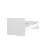 Letto un posto bianco 96x196cm adatto per materasso 90x190 cm - Assar