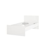 Letto un posto bianco 96x196cm adatto per materasso 90x190 cm - Assar