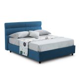 Letto un posto contenitore blu 97x228cm rete inclusa - Brenta